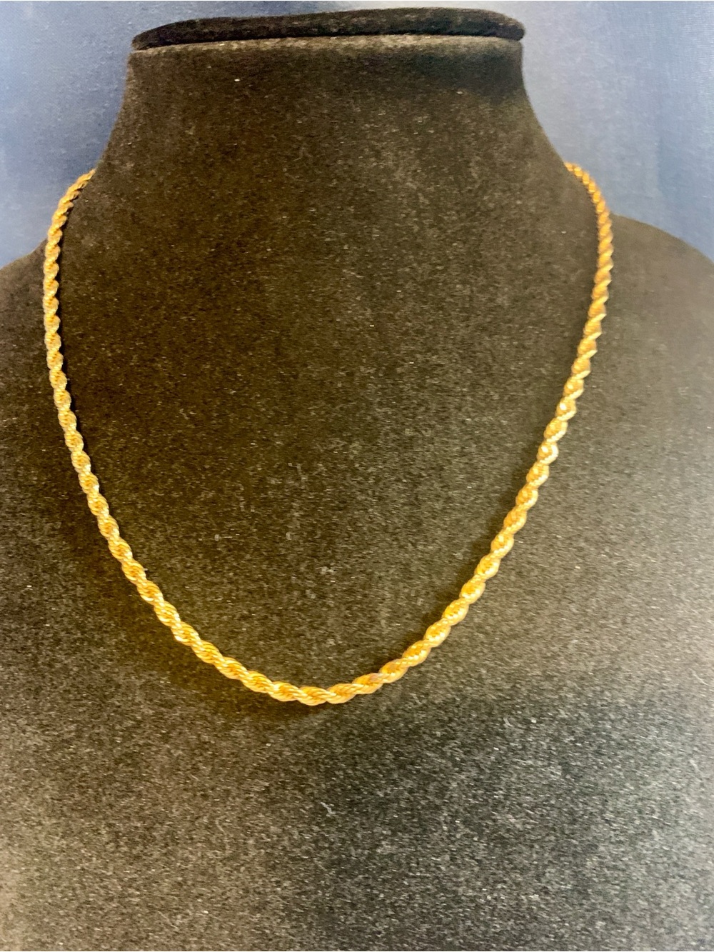 Gold Tone Rope Chain